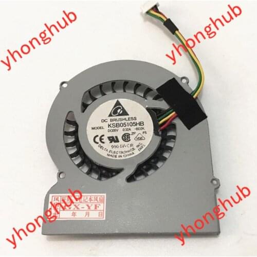 Delta Electronics KSB05105HB -BD2K DC 5V 0.50A 4-wire Server Laptop Fan