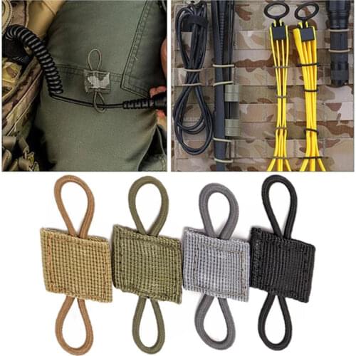 5pcs Tactical Backpack Binding Buckle Carabiner Clip Bags Pouch Clasp Cord Fix Gear Elastic Strap Attachment Tactical Buckle