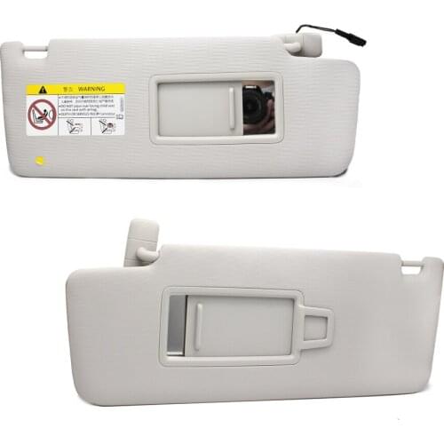 5TD857521, 5TD857522 for VW Touran L 2017 Interior Front Left / Right Sun Visor Panel Makeup Mirror with Cable