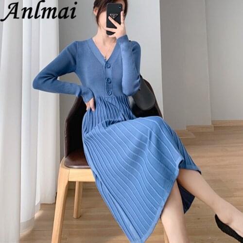 Anlmai Fashionable Knitted Dresses