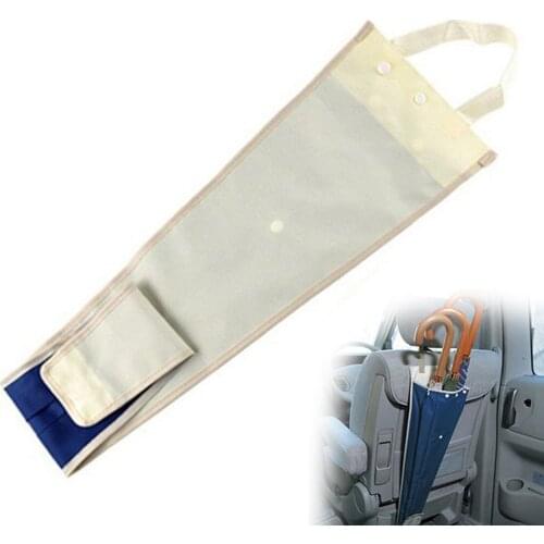 Car Waterproof Umbrella Cover Auto Rear Seat Back Suspension Storage Bag Folding Dual-Use Universal