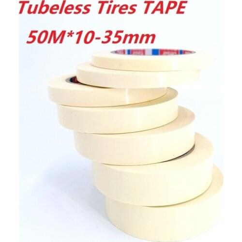 Bike Tubeless Rim Tape 50 Meter 10/12/15/20/25/30/35mm Tubeless Tires Tape For BMX MTB Road Mountain Folding Bike