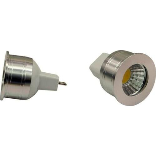 Free shipping30pcs/lot GU10 GU4 MR11 1X5W COB LED spotlight 35mm diameter mini lamp Alu housing good heat dissipation