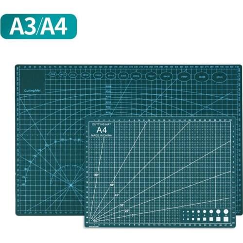 A3/A4 Double Sided Self Healing 5 Layers Multifunction Cutting Mat Metric/ Imperial 45x30cm Quilting Ruler Suitable For Paper