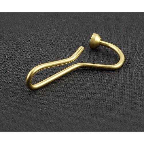 EDC Tool Brass Waist Belt Hook Brass Keychain Brass Key Hook