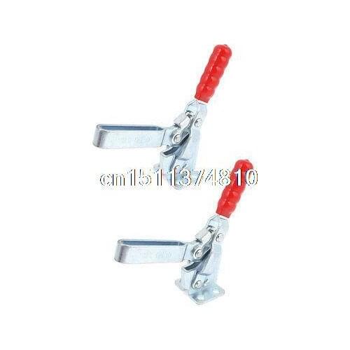 2 Pcs 227Kg 500 Lbs Holding Capacity 12130 Flanged Base Horizontal Toggle Clamp