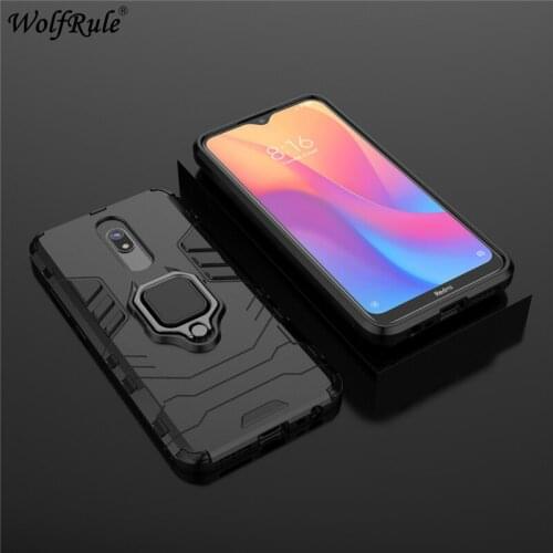 Holder Magnetic Case For Xiaomi Redmi 8A Case Redmi 8A Durable Metal Finger Ring Phone Cover For Xiaomi Redmi 8A Cover Fundas