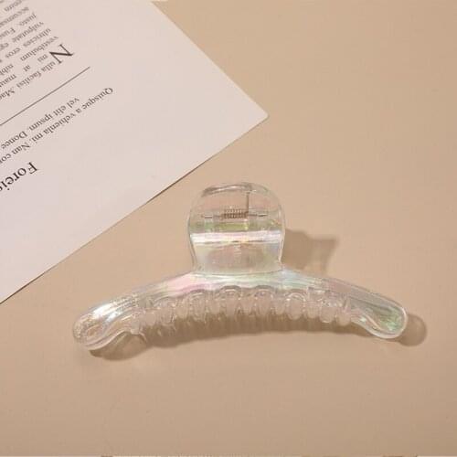 New Fashion Trend Transparent Hairpin Simple Personality Geometric Cross Gripping Clip Headdress Hair Accessories WomenSY166