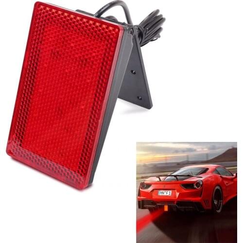 Car pilot light high-brightness modified rear lip flashing low-position brake LED warning-lamp anti-collision rear bumper cruise