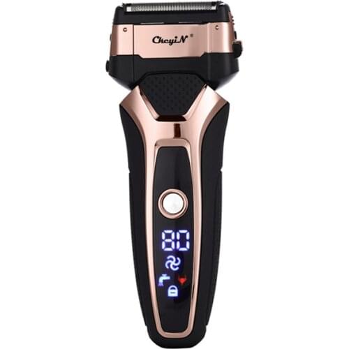 Quick Charge Waterproof Electric Shaver Professional Reciprocating Razor LED Display Beard Trimmer Washable Sideburns Trimmer 31