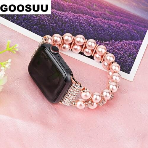 Girl Watch Strap for Apple Watch Band 44mm 40mm 38mm 42mm Women Bracelet for Iwatch Series 6 5 4 3 2 1 Luxury & Newly Designed