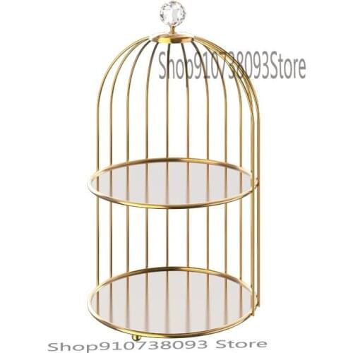 Nordic Simple Cosmetics Storage Box Net Red Toilet Hand Washing Table Dressing Table Skin Care Products Storage Rack