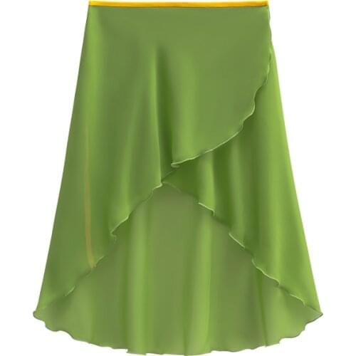 Fairy Ballet Dance Chiffon Skirt For Adult Ballerina Clothes Dancer Outfit Skating Costume Lyrical Dance Wear Wrap Skirt