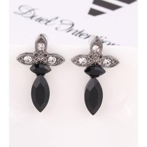 TODOX New Korean Personality Fashion Jewelry Earrings For Women Retro Geometric bohemia colorful Crystal Female Elegant hot sale