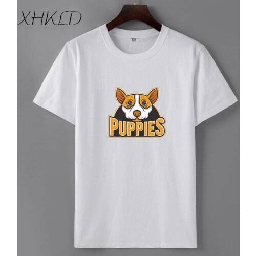 XHKLD Summer Black White Funny Printed casual Skateboard t-shirts Short sleeve men 100% cotton Camisetas Hombre Camisa tops tees