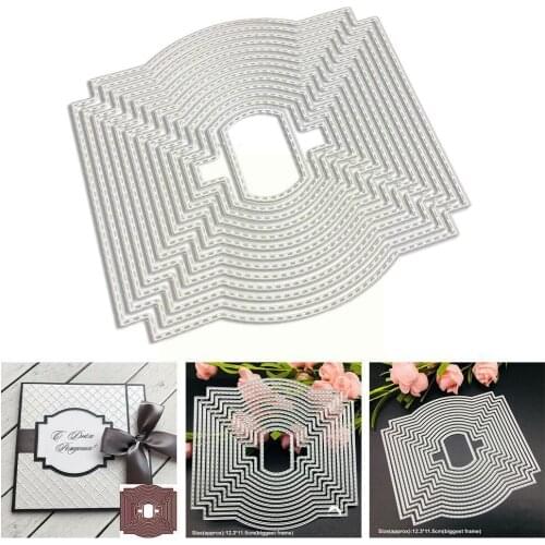 1Pcs Metal Cutting Dies Stencil Embossed Paper Model DIY Album Die Scrapbooking Craft New Nesting Cut Decor Paper Frame 202 T9Z0