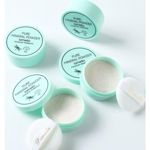 1 PCS Mini Boxed Loose Powder Mineral Mint Refreshing Oil-controlling Matte Makeup Long-lasting Fixed Makeup Cosmetics TSLM1