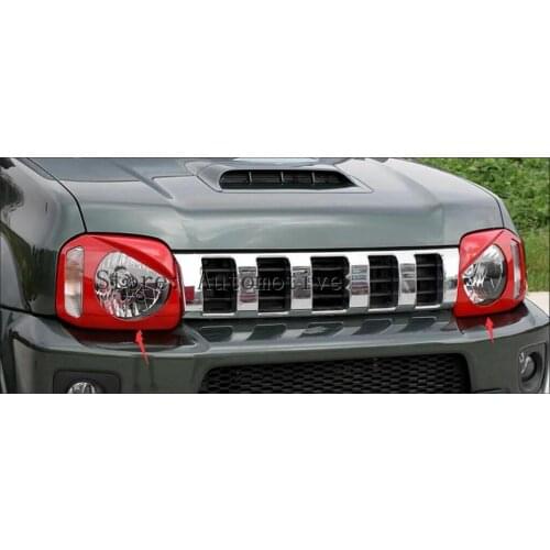 ABS Chrome Bird Style Front Head Light Cover For Suzuki Jimny 2012-2015 2pcs