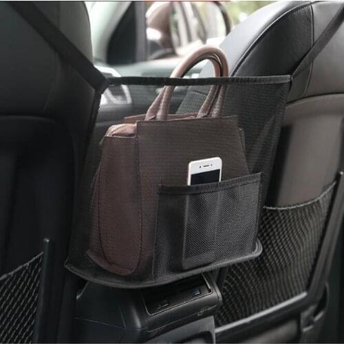 Car Storage Leatherwear Net Storage Bag For Hyundai Accent 3 Elantra GT i20 ix25 i30 1 2 3 ix35 ix55 Kona Nexo Santa Fe 4 Grand