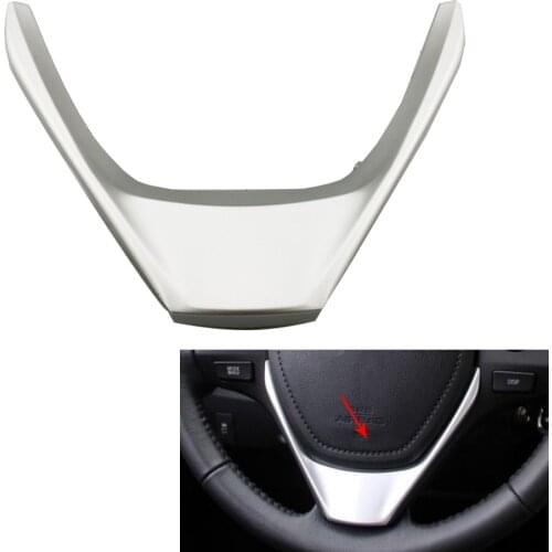 High quality Car Styling Silver frame Fit for Buttons Steering Wheel Audio Control switch For T OYOTA Corolla RAV4 2014 2015