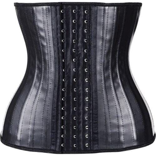 Women Binders And Shapers Corset Latex Waist Trainer 25 Steel Bone Modeling Strap Body Shaper Colombian Girdles Slimming Belt