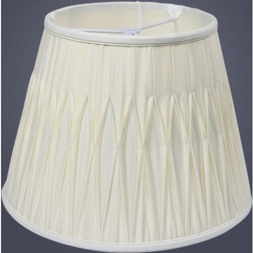 E27 Art lamp shades for table lamps cloth beige lampshade horn lamp cover fabric pendant lamp shade