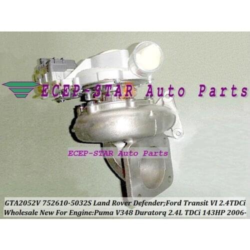 GTA2052V 752610-0009 752610-0010 YC1Q6K682BF 6C1Q6K682EM 752610 Turbo For Land Rover Defender Transit VI Puma Duratorq 2.4L TDCi