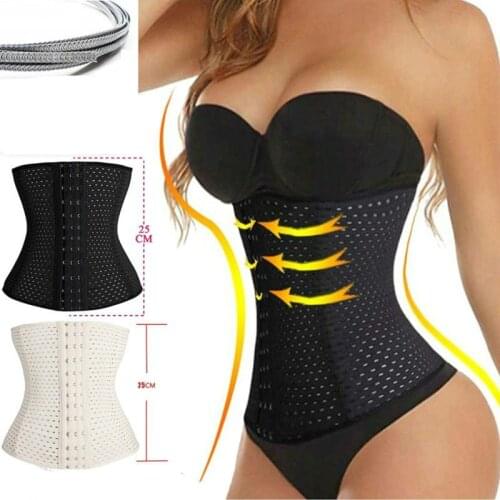 Women Waist Trainer Body Shapers Slimming Belt Modeling Strap Steel Boned Postpartum Band Sexy Bustiers Corsage Corsets