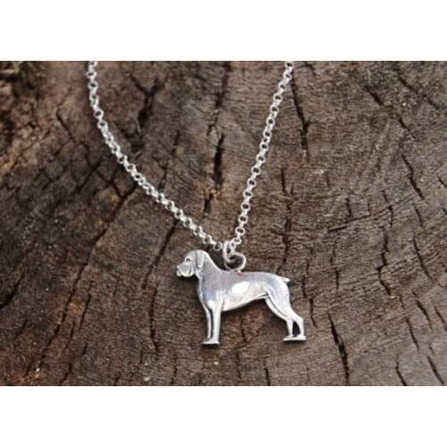 New Trendy Gold Silver Color Boxer Necklace Lassie Animal Pendant Hunger Games Necklace Women Best Friend