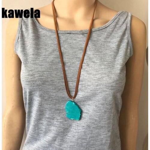 Simple Stone Pendant Necklace