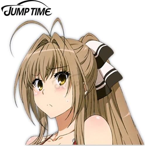 Jump Time Amagi Brilliant Park Sento Isuzu 19 Ecchi Bikini 8.3 Cute Anime Girl Peeker Vinyl Decal Window Waifu Car Stickers