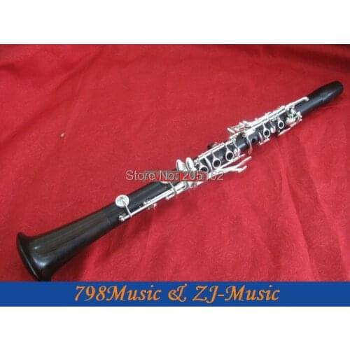 Magnificent professional Clarinet Black wooden Silver plated 17 key Italian Pads