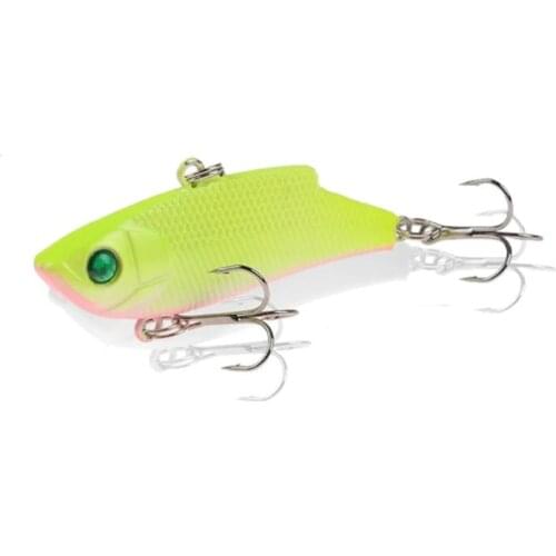 1pcs Sinking VIB Fishing Lure 9.5g 5.5cm Vibration Vibe Rattle Hooks Baits Crankbaits Wobbler Fishing Jig Wing Tackle