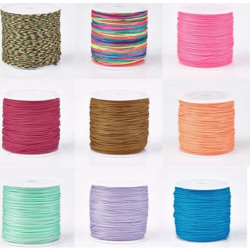 PandaHall 45m 0.8mm Nylon Thread Jewelry Cord String for Jewelry Making Beading Bracelet Necklace Jewellery Design Craft DIY