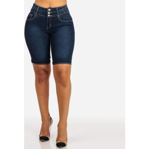 Plus Size Fashion Women Denim Shorts Pants Summer Skinny Slim-Fit Short Jeans Hot Pants Summer Fashion Sexy Shorts Women Denim
