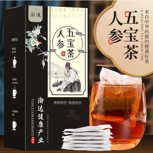 Wubao Tea 150g bag ginseng Huangjing wolfberry red jujube mulberry health tea