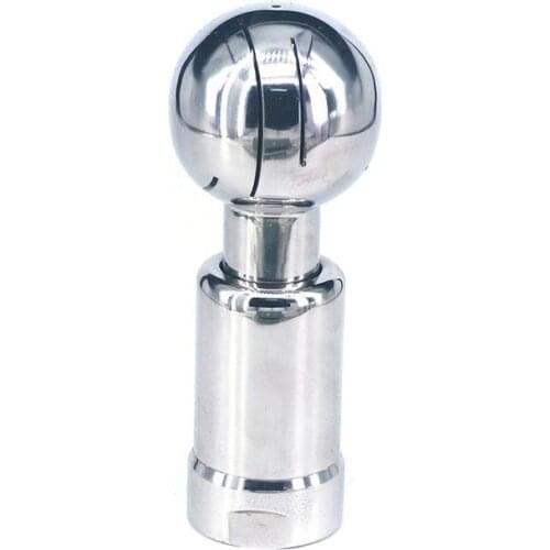 1" BSP Female Thread 304 Stainless Steel Sanitary Thread Rotary Spray Ball Tank Cleaning Ball