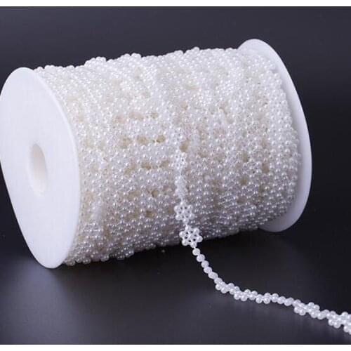 1M Crystal Beads Sequin Fabric White Beaded Trim Wide 1cm Lace Wedding Beaded Applique Guipure Ribbon Sewing Accessories LE50