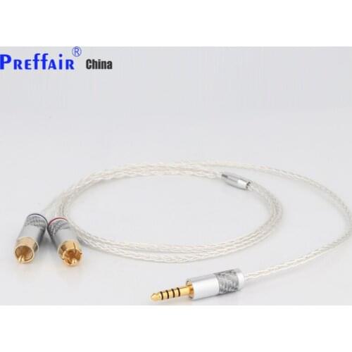 1PC Preffair HIFI 4.4mm to 2 RCA Audio Cable For Sony WM1A/1Z PHA-1A/2A Z1R 4.4mm Upgrade Cable