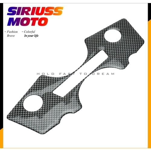 1 Pcs Motorcycle Carbon Fiber Pattern Top Triple Clamp Yoke Sticker case for SUZUKI HAYABUSA GSXR1300 1999-2007