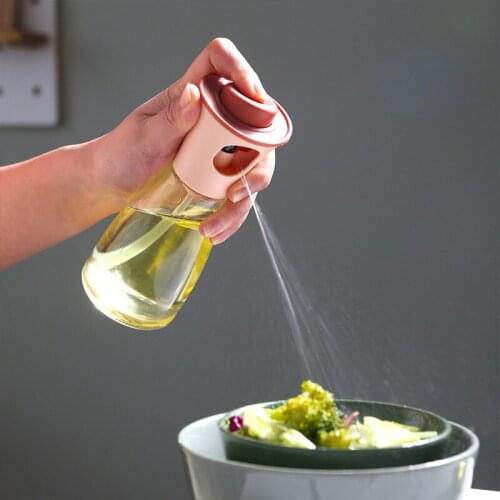 Kitchen Oil Can Seal Dustproof Air Pressure Spray Bottle Household Kitchen Edible Oil Olive Oil Glass Soy Sauce Bottle