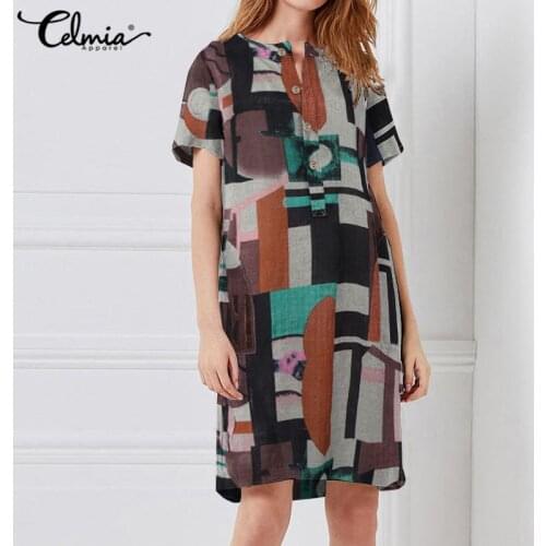 Стильные летние платья Celmia China At AliExpress