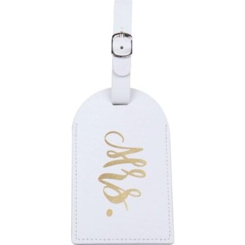Mr Mrs Suitcase Luggage Tags Name Address Holder Identifier Label Tag Wedding Couples Gift G5AE