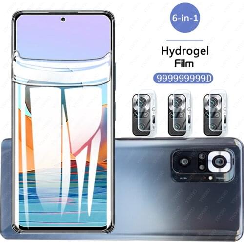 Hydrogel Film On For Xiaomi Redmi note 9s 8 9 10 pro max 10s 8 8t Soft Screen Protector Film Protective Film lens tempered Glass
