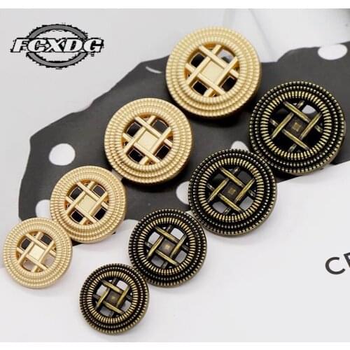Retro Round Metal Decorative Buttons for Clothing Buttons for Clothes 20mm Sewing Supplies and Accessories Sewing Blouse Buttons