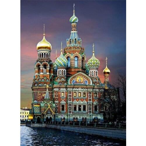 Square Diamond 5D DIY Bloody Savior Cathedral Cross Stitch Embroidery Resin Paste Diamond Pattern Diamond Painting FC611