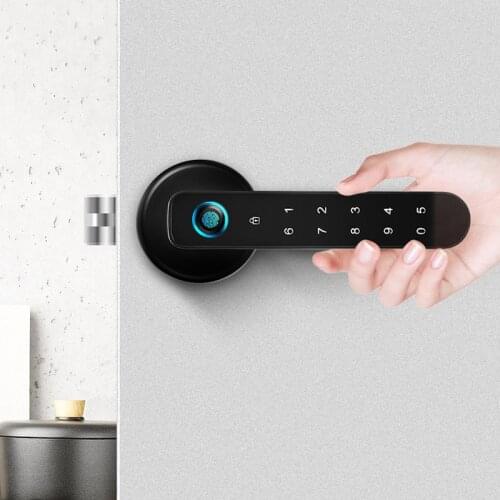 New Smart Door Lock Biometric Fingerprint Lock With Key Password For Home Office Security Fingeprint Door Access Control System