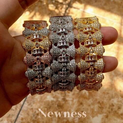 Newness Special Brand Design Copper Jewelry Sets Women Girls Wedding Bijoux Wide Fashion Bracelet Bangle Ring Set