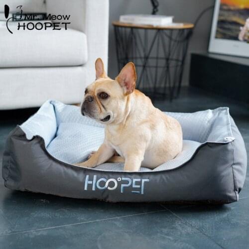 Hoopet Dogs Bed Summer Pet Bed Soft Dog House New Nest With Removable Cover Small Medium Bed Dog Mattress Cat Cave Soft Pet Bed