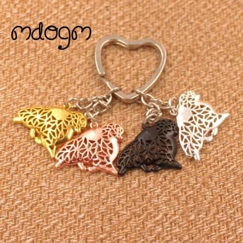 Cute Pomeranian Dog Animal Purse Handbag Charm Handmade Pendant Keychain For Bag Car Women Men Key Ring Love Jewelry K026